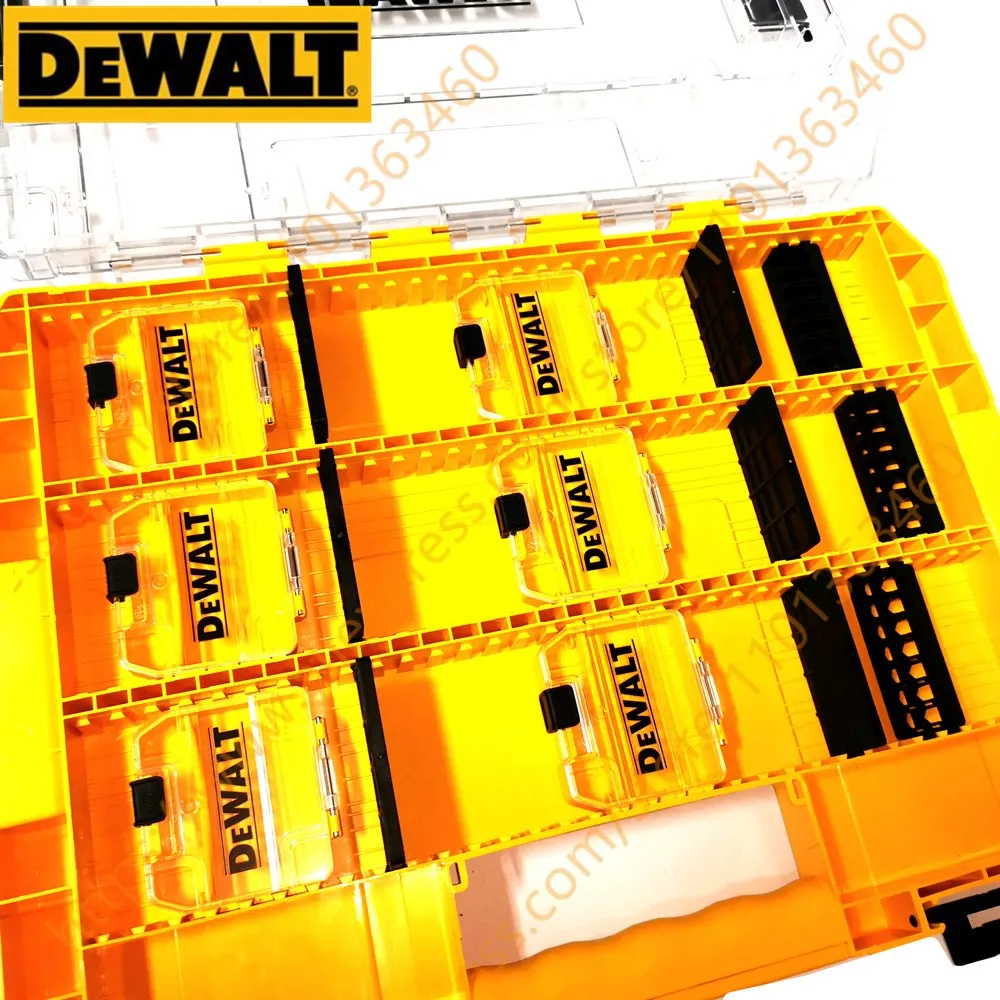 DEWALT Stackable Combination Drill Head Box Can Be Used To Store And Arrange Parts Of The Visual Transparent Tool Box