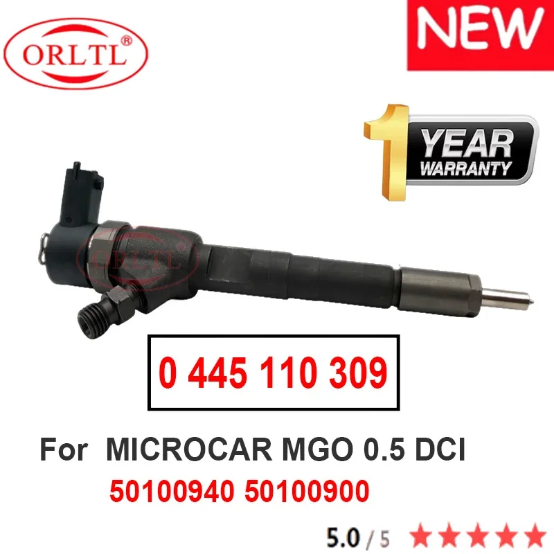 

ORLTL NEW 0445110309 Common Rail Diesel Injector 0 445 110 309 50100940 50100900 for MICROCAR MGO 0.5 DCI