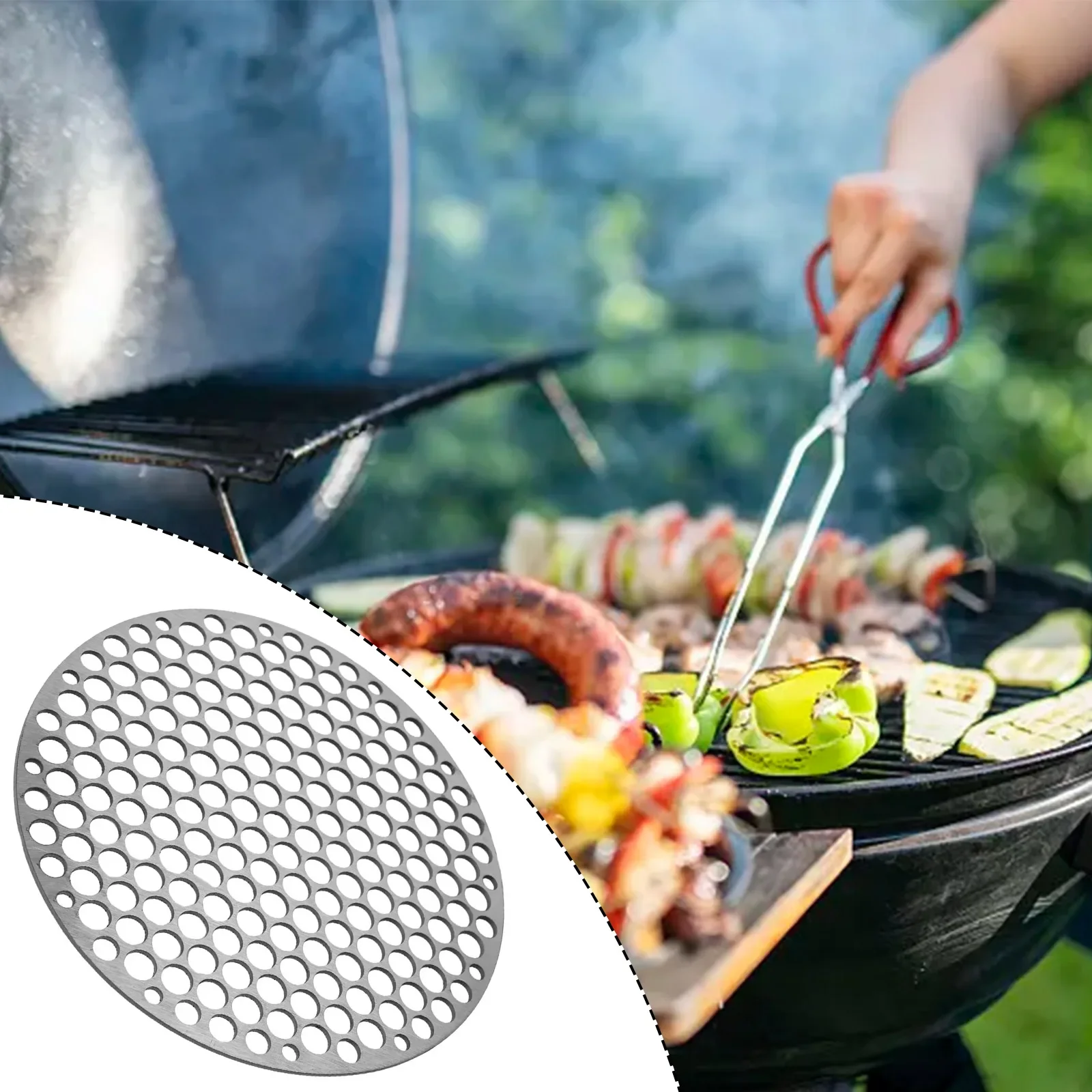 

Round Barbecue Grill Meshes Racks Grid Round Grate Steam Net Barbecue Rack Grill Mesh 304 Stainless Steel Nets Grill Tool