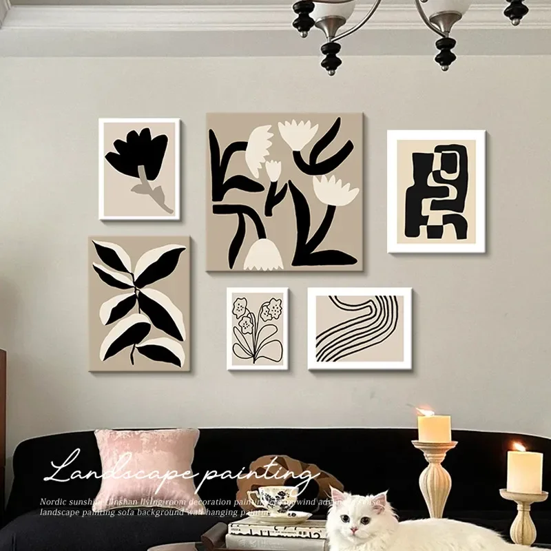 Wabi Sabi Abstract Wall Art Canvas Painting for Living Room Bedroom Decor Modern Minimalist Niche Aesthetic Home Mural Print