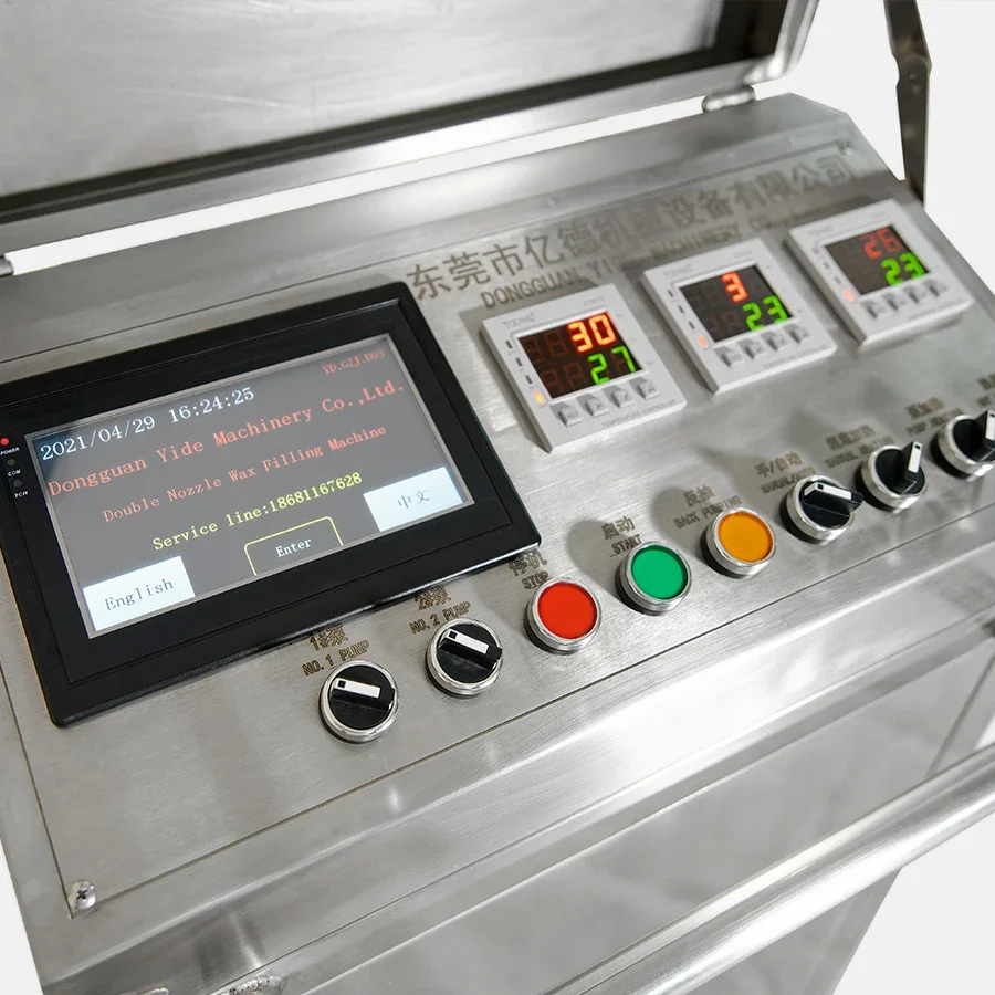 China Servo Motor Pump Semi Automatic Candle Wax Filling Machine with Warmer for Candle Making Dispensing