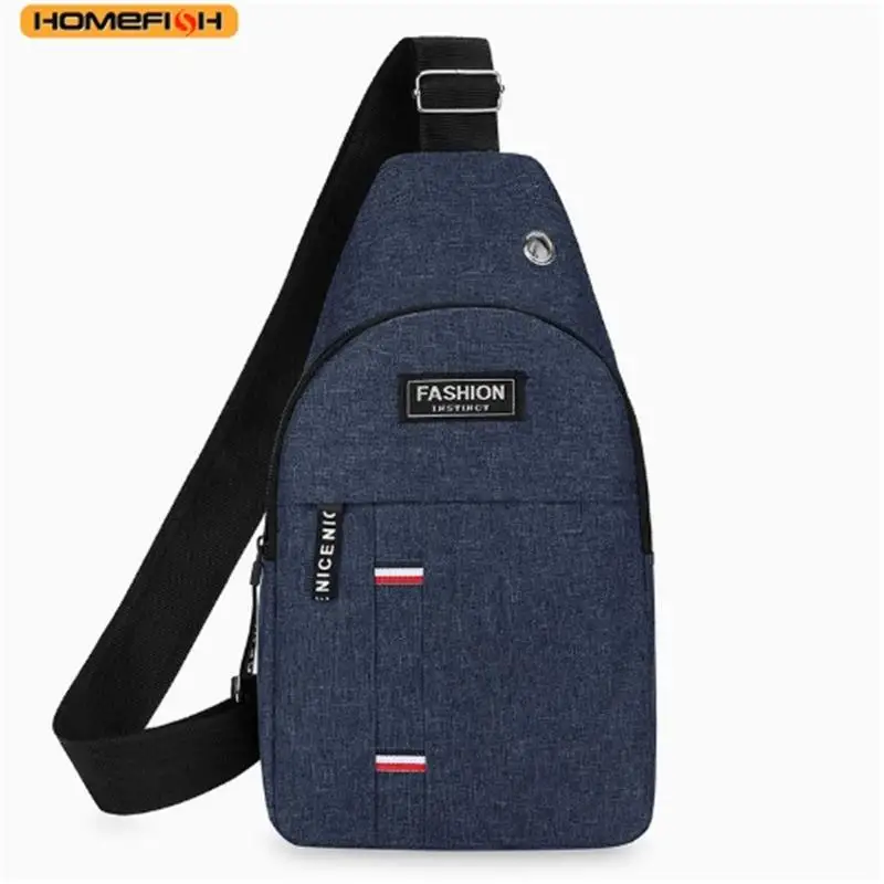 HOMEFISH Chest Bag Men's One Shoulder Crossbody Bag Large Capacity Outdoor Sports And Leisure Fashion Small Shoulder Bag Large