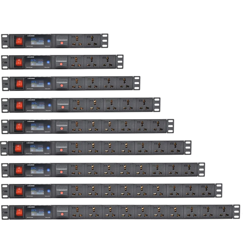 PDU intelligent power strip digital voltmeter network cabinet rack power strip socket overload protector