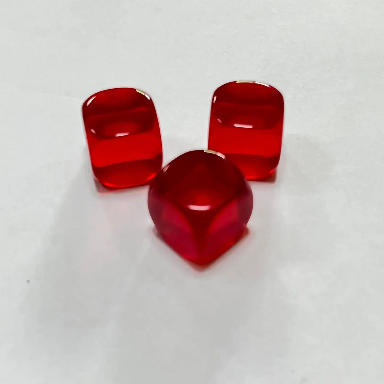 

DIY Blank Dices Acrylic Cube Smooth Edge Tabletop Game Counting Markers for Board and Card Games