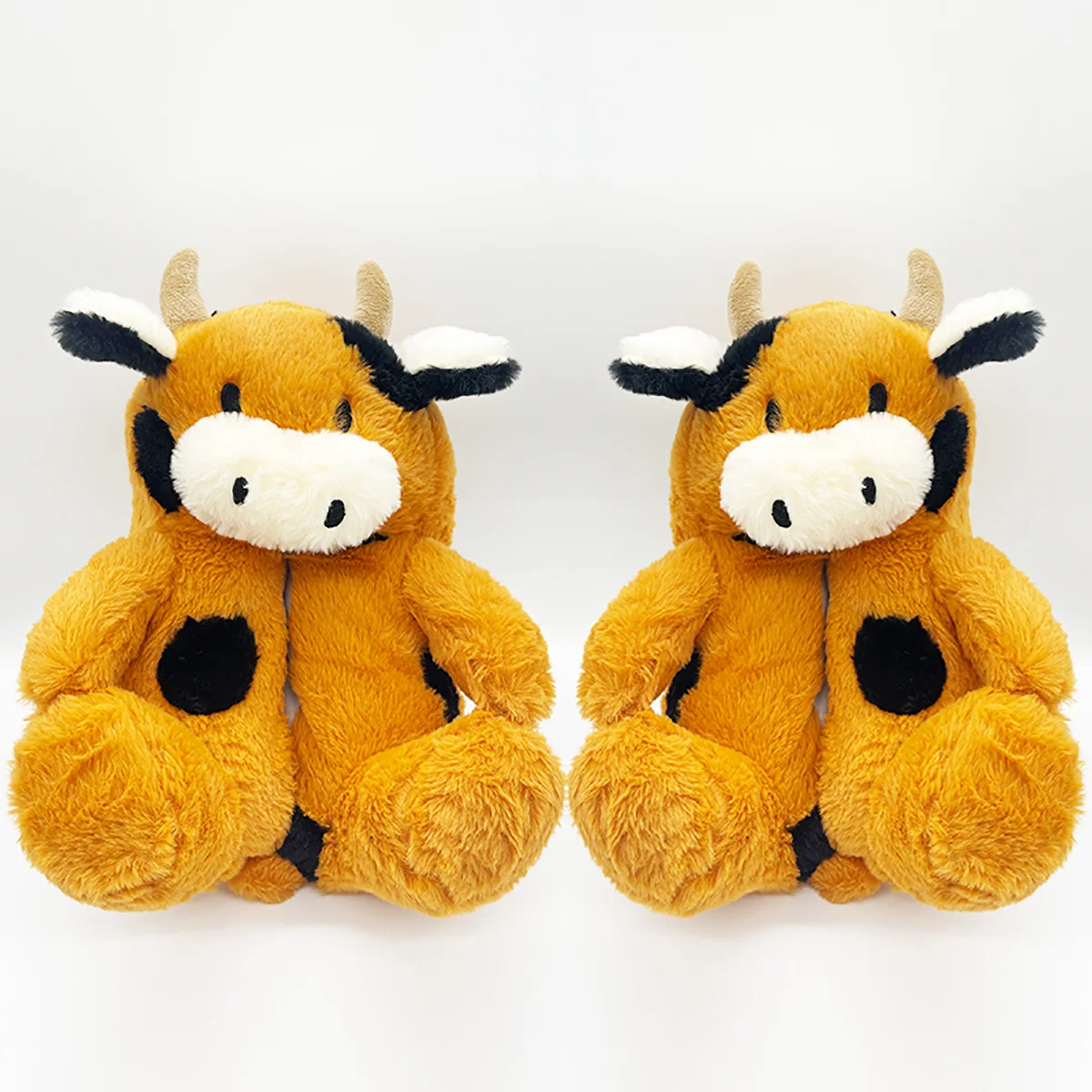 Cartoon Cattle Plush Slippers Animal Fluffy Slipper Soft Warm Home Indoor Cute Furry Shoes for Women Men Christmas Gifts - Image 6