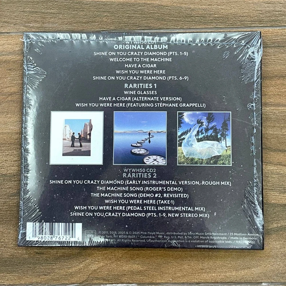 Pink Floyd Wish You Were Here 50th Anniv 2CD Remastered Tributo a Syd Barrett Novo e Lacrado Obra-prima do Rock Progressivo