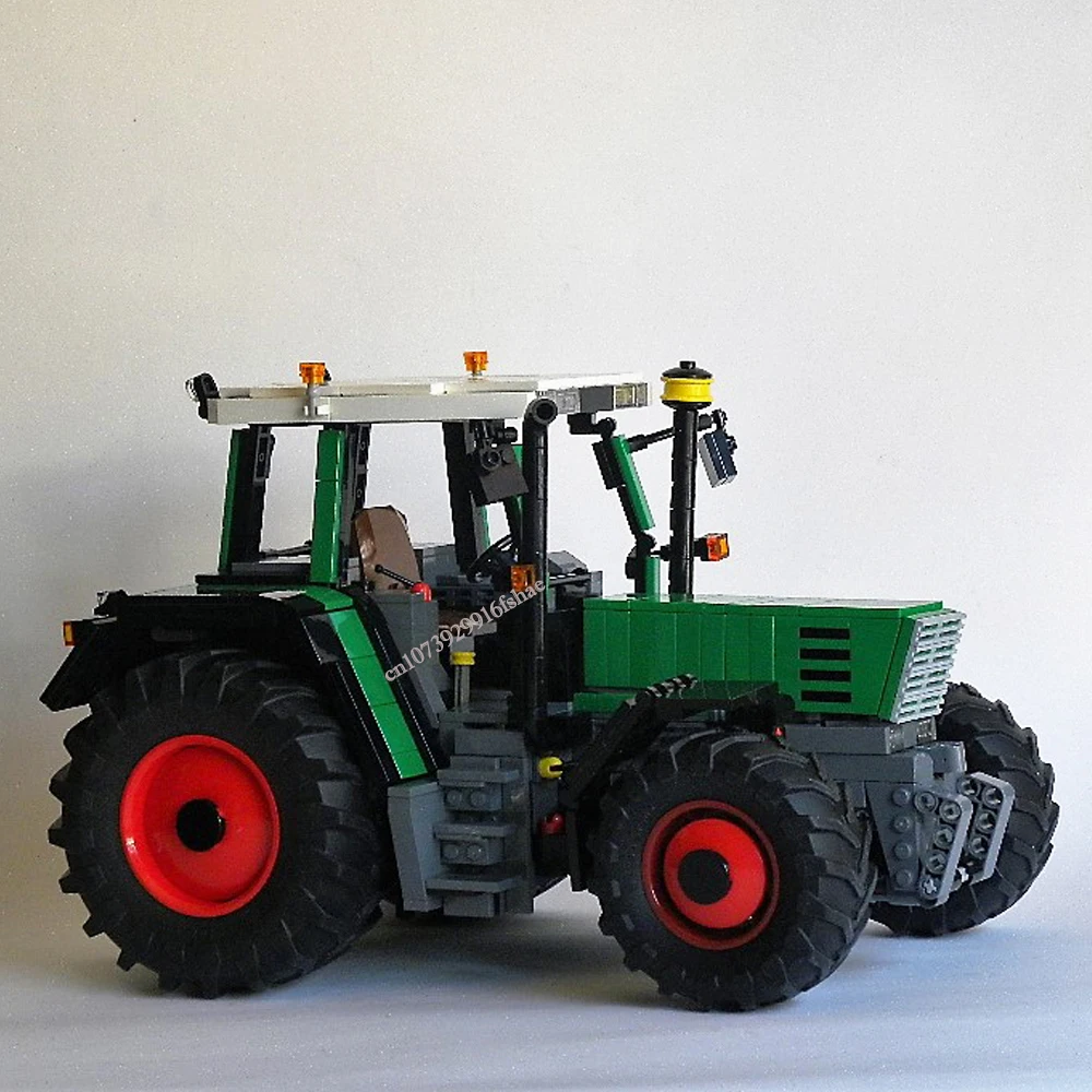 Moc rc farm fendt Favort請負業者とティッパートレーラー、DIYクリエイティブアイデア、子供のおもちゃのギフト、テクノロジーブロック、1:17、514c、550