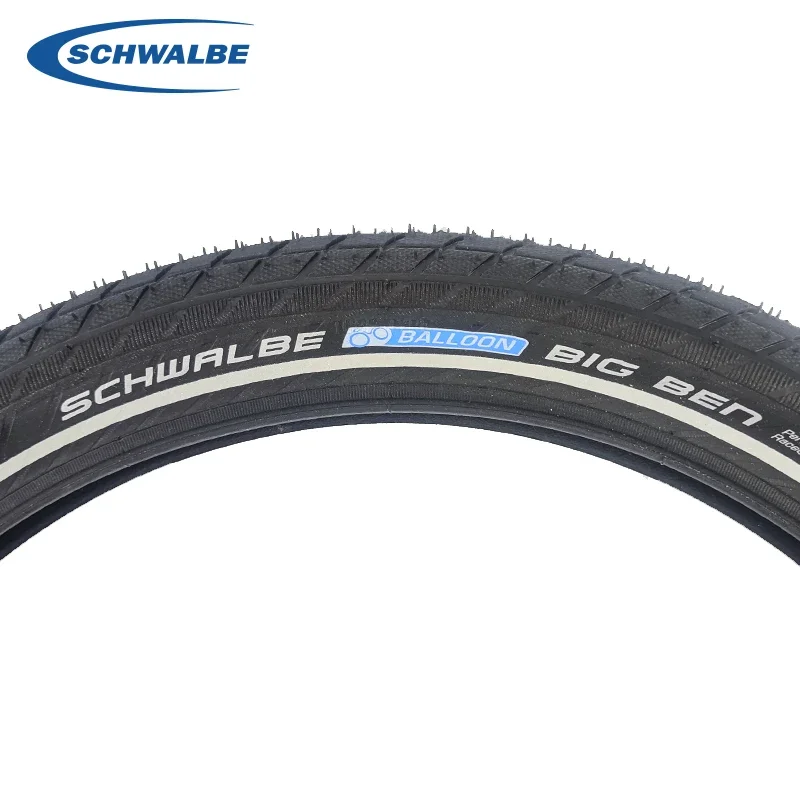 SCHWALBE Original BIG BEN 20x2.15 Black Reflex Wired Bicycle Tire for DAHON P8 Folding Bike City Bicycle Cycling Parts