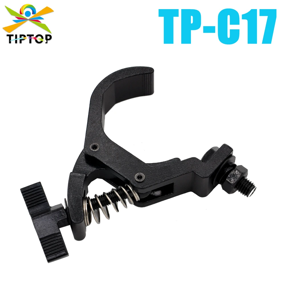 10 Pack TP-C17 30-63mm Pipe Dream C-Clamp Silver The Light Source Clamp Theater Stage Rigging 100kg Load Aluminum Hook