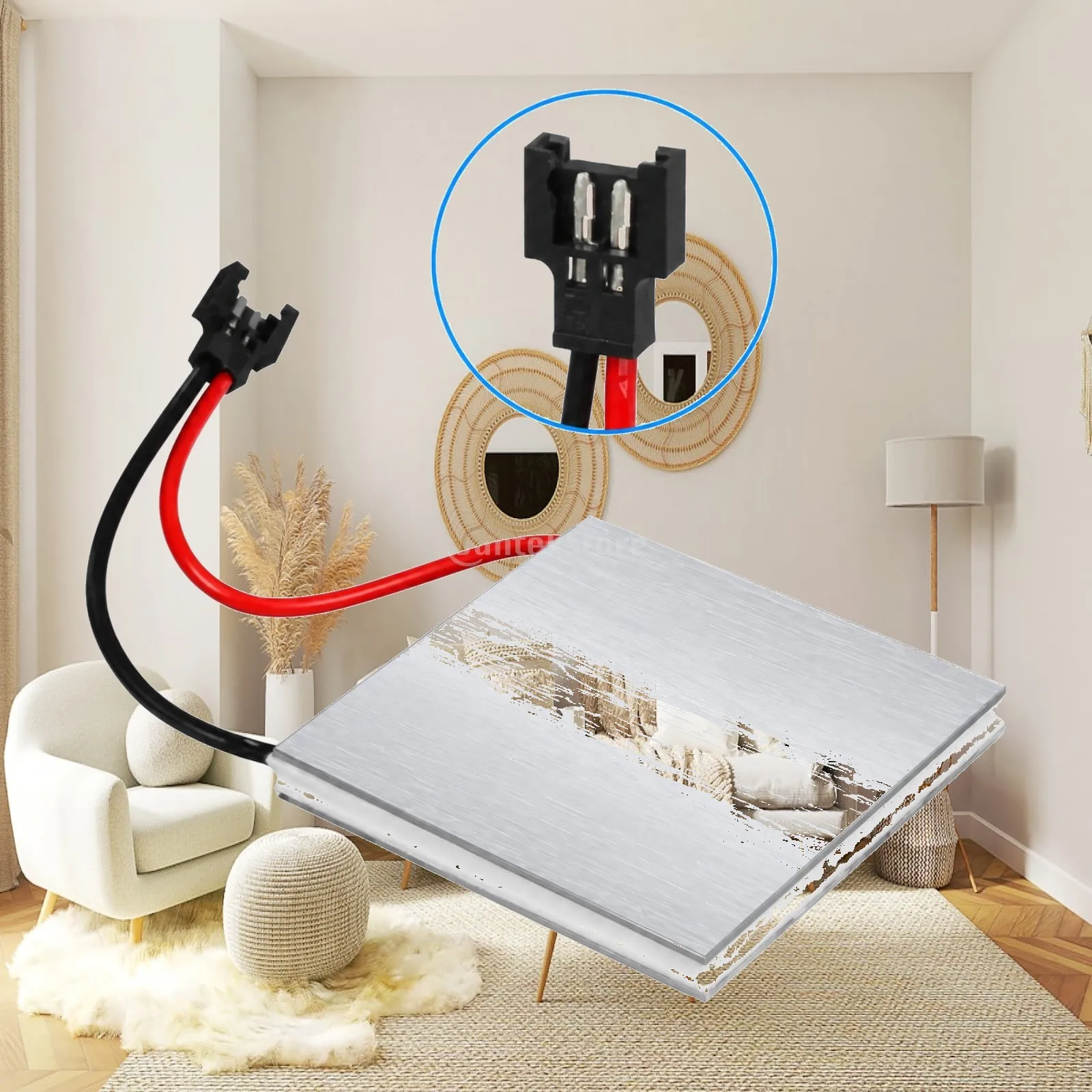 Fireplace Thermal Generator Plate Replacement for Log Burner Stove Mini Fan Heat Powered Motor Core