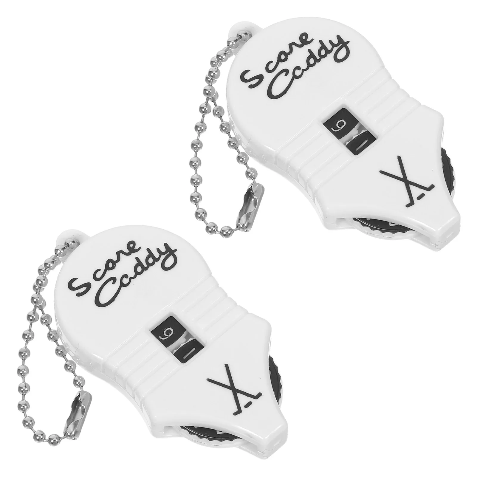 2 قطعة عداد نقاط الجولف الصغير على شكل فأر جهاز مسجل السكتة الدماغية المدمج تسجيل نقاط الجولف الدقيق للاعبين