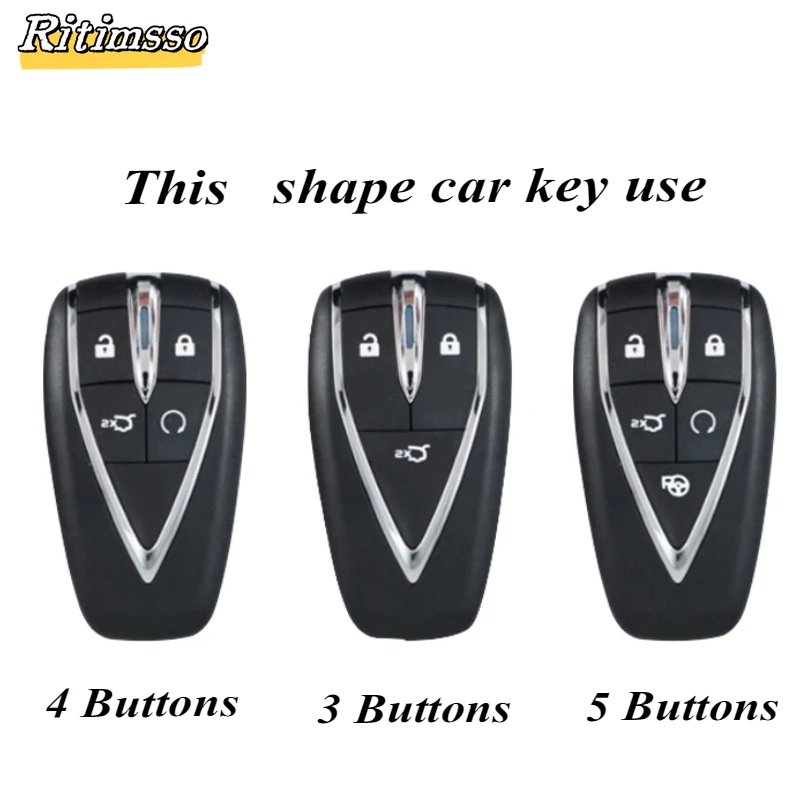 TPU Car Remote Key Case Cover Shell Fob For Changan CS35 CS55 CS75 Plus Eado UNI-T 2019 2020 2021 Oushang X5 X7 EV Accessories