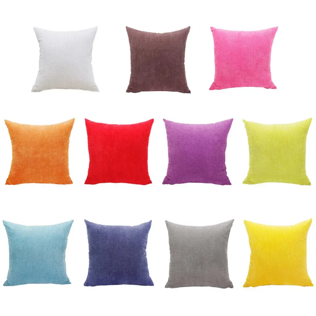 Velvet Sofa Pillow Case Cushion Cover Car Seat Cushion Sham 19 x 19 Inch, Soft,