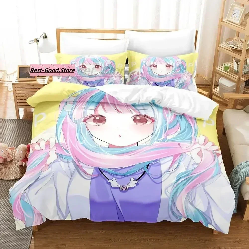 New Nyubara Reona Bedding Set Duvet Cover Sheet Printed Bed Set Pillowcase Bed Full Queen King Size Comforter Bedroom