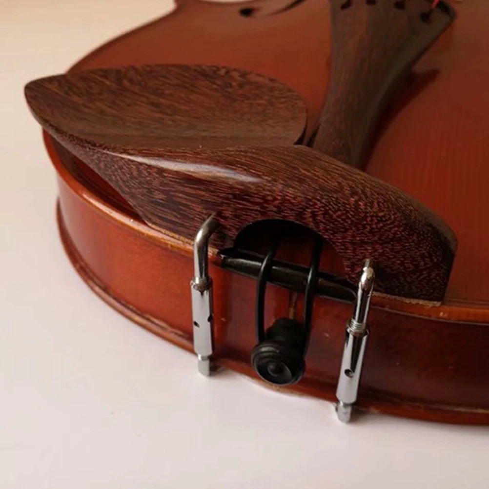 

2 Pcs Violin Chin Rest Screws Accessory Parts Split Fatigue-relieving Metal Strong