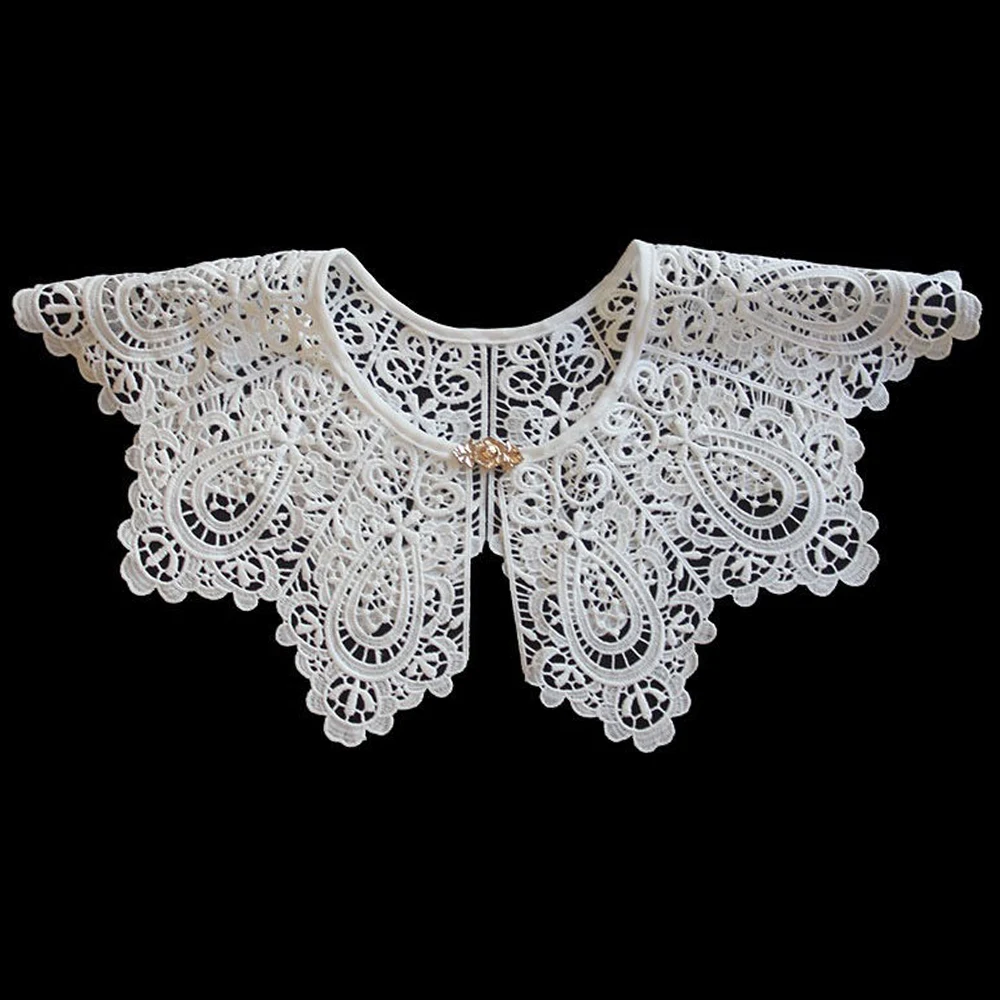 Women Lace Fake Collar Doll Collar Detachable Shirt Collar False Collar Blouse Top Women Clothes Accessories DropShip