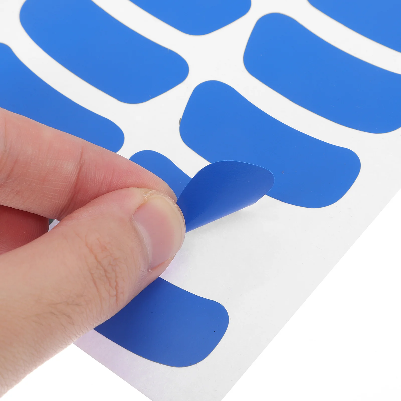 

50 Sheets Sports Eye Pad Blue Stickers Baseball Stripes Bulk Occasion Portable Fan Compact Face Clothing