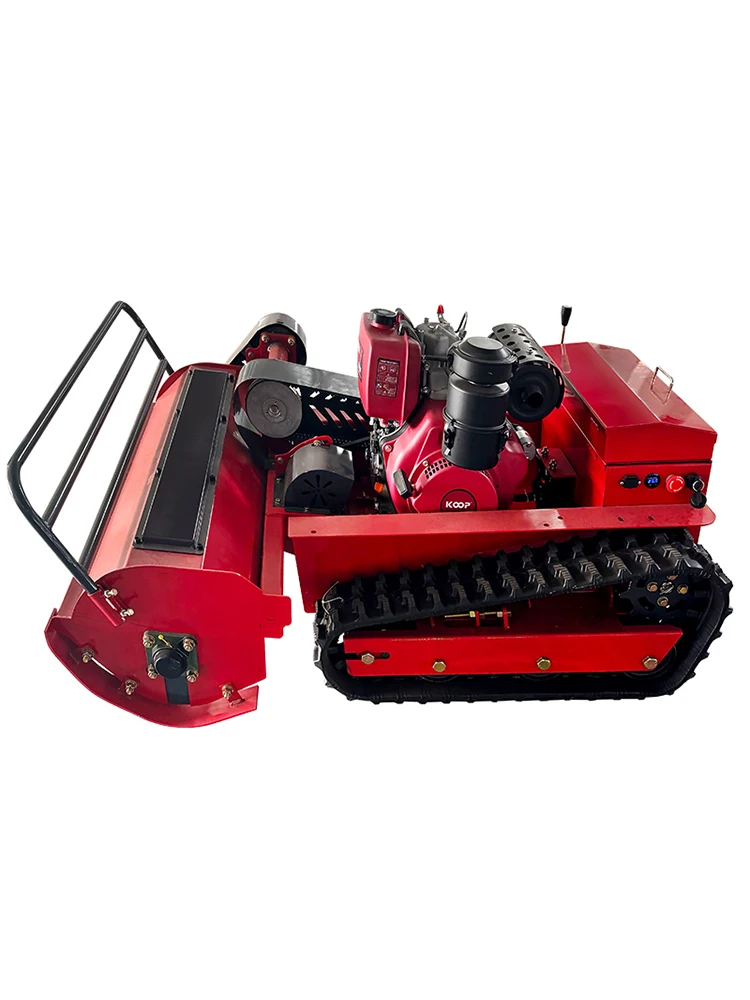 Customized Wholesale Direct zero Turn Small Robotic Industry Remote Control Lawn Mower with Crawler
