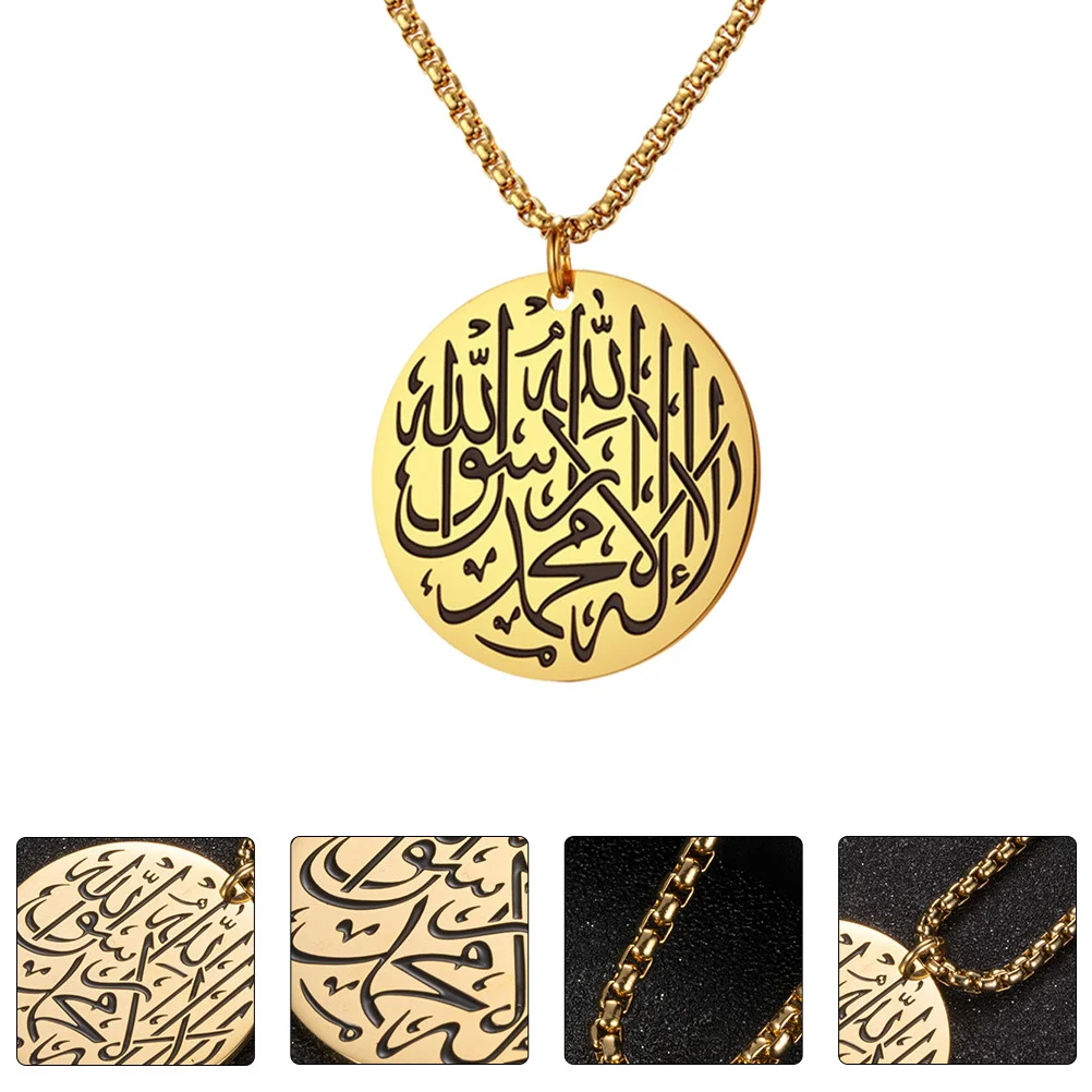 

1pc Creative Religious Necklace Fine Workmanship Elegant Pendant Collarbone Chain Stainless Neck Jewelry Gift For Party Birthday