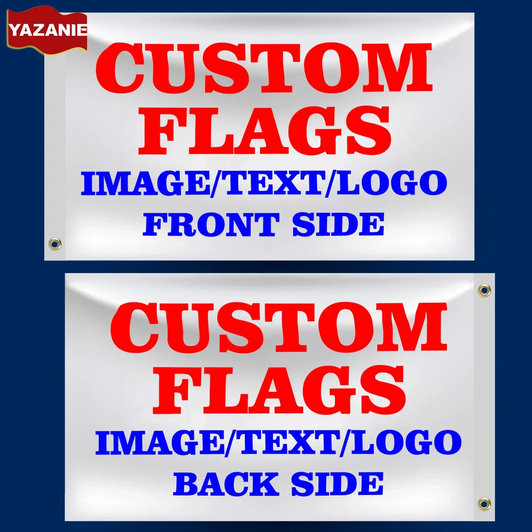 Custom Flag 3x5 4x6 5x8 6x10FT Make Your Own Flag with Photo Text Logo Image Single Double Sided Personalized Print Flags