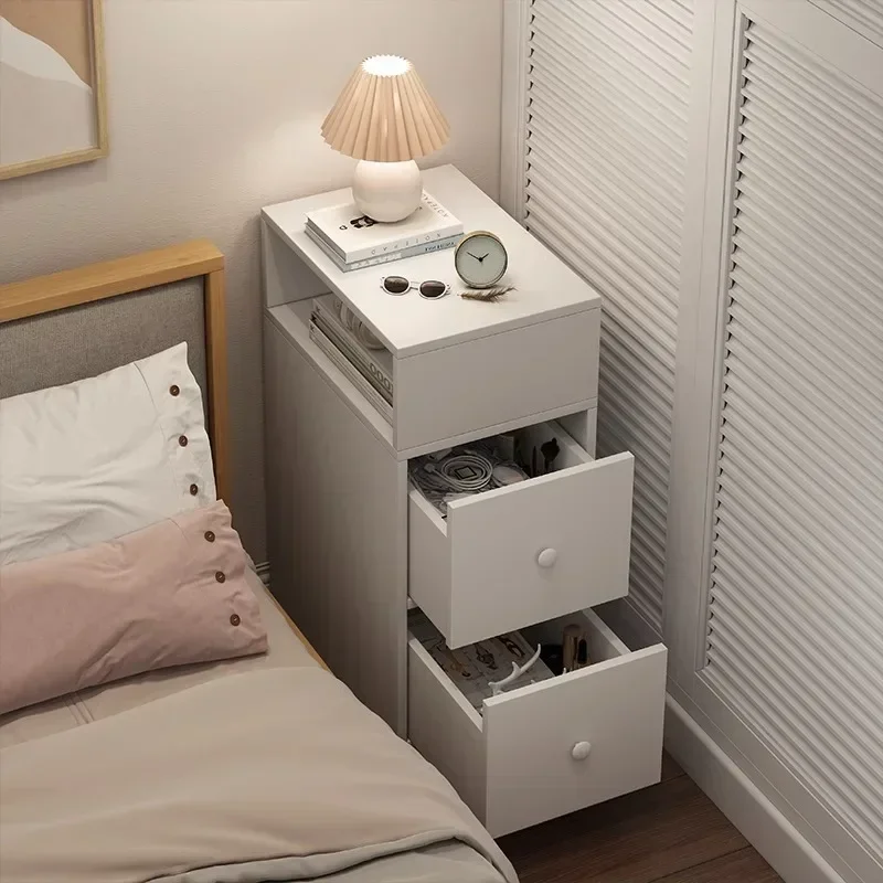 bedside table simple modern home bedroom small bedside table ultra-narrow storage locker wall crevice locker