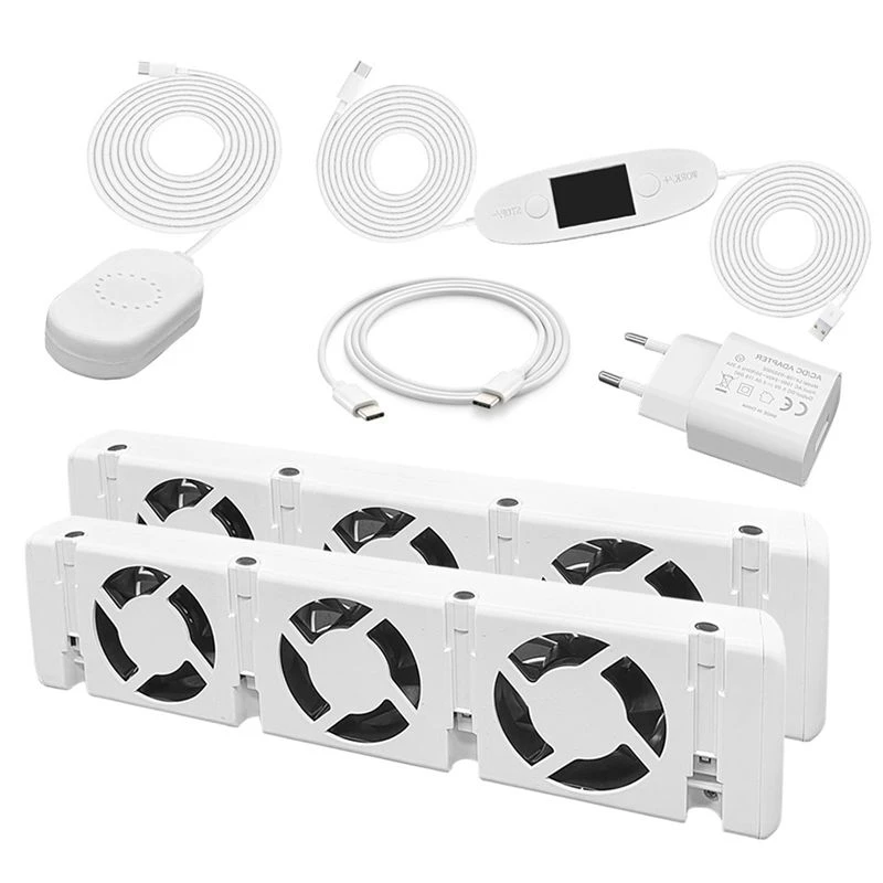 M50K-Radiator Fan Smart Radiator Booster Extension Set Ventilator Fan Universal Promote Hot Circulation 100 To 240V Durable A