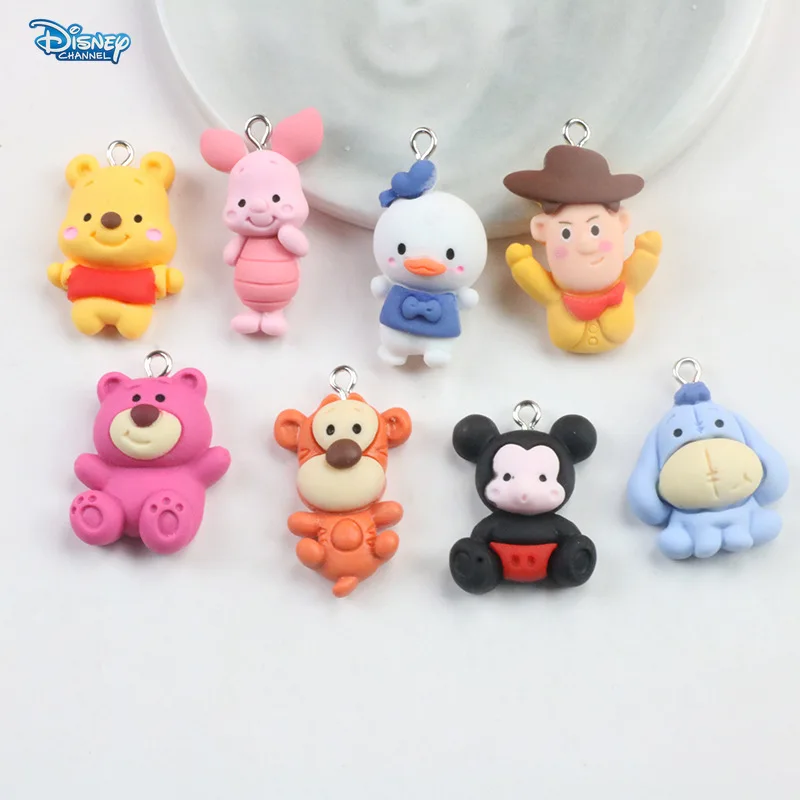 

Disney diy resin creative cartoon image bear piggy donkey tiger pendant DIY jewelry accessories handmade materials