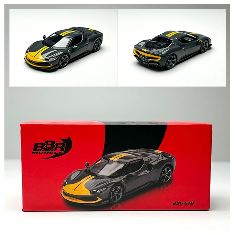 

BBR 1:64 Scale 296 GTB Car Alloy Simulation Car Model Collection Decorated Holiday Gifts Toys Souvenir Static Display