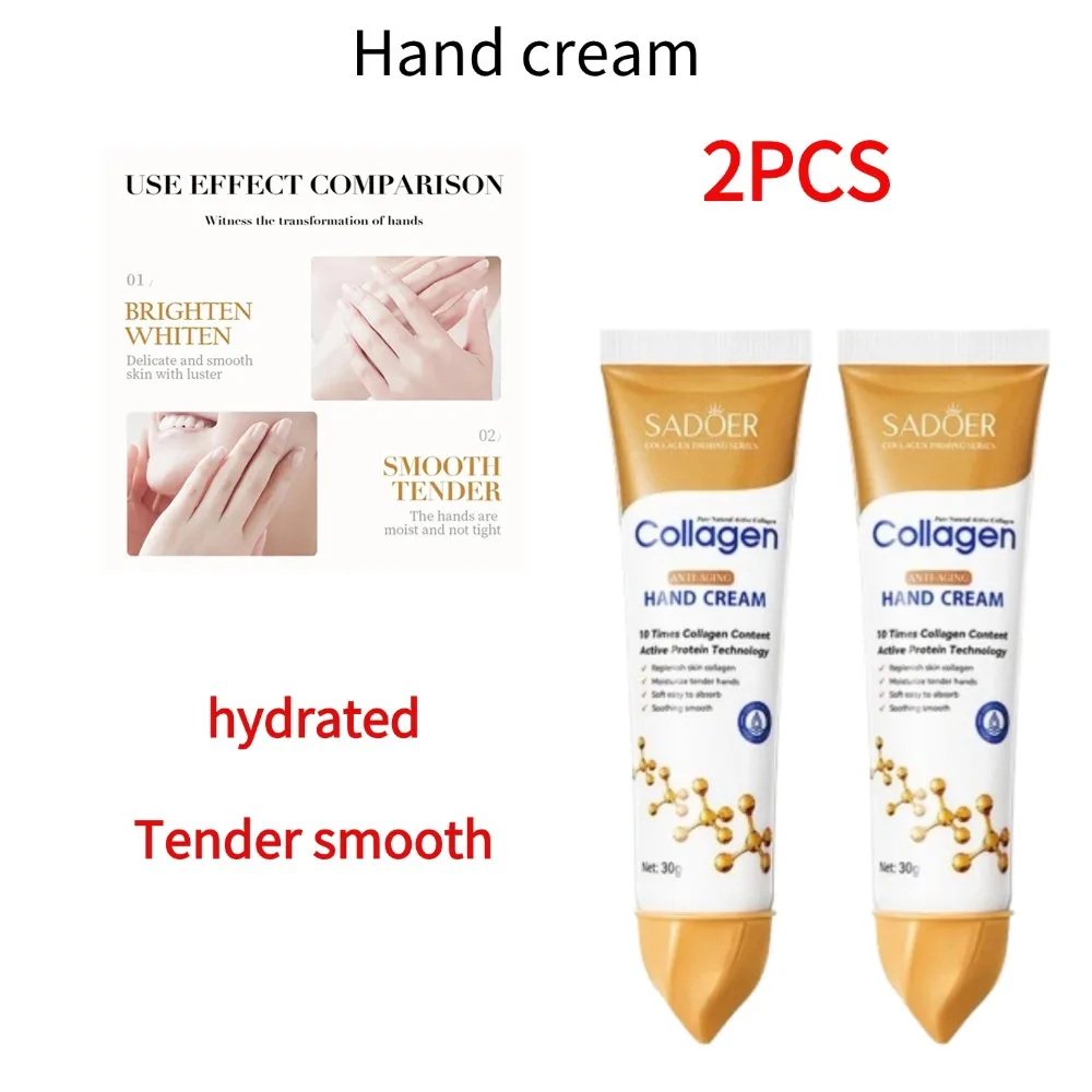 Hand Cream Collagen Anti-wrinkle Removal Hydrating And Moisturizing Hand Whitening Cream Prevents Cracking Effective Skincare