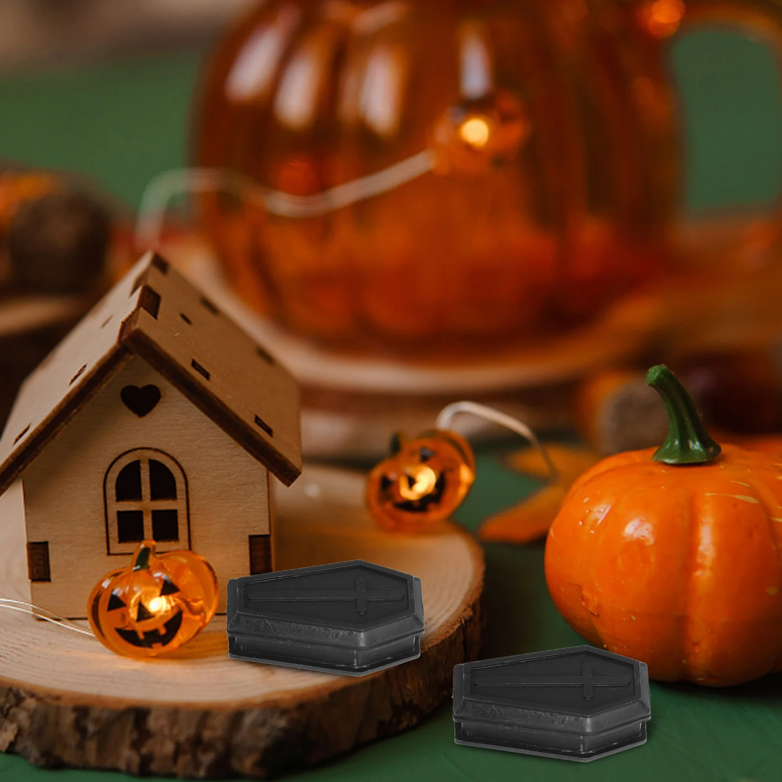 12 Pcs Coffin Model Vampire Casket Fake Funeral Mini Boxes Goodie Halloween Prank Prop Toy