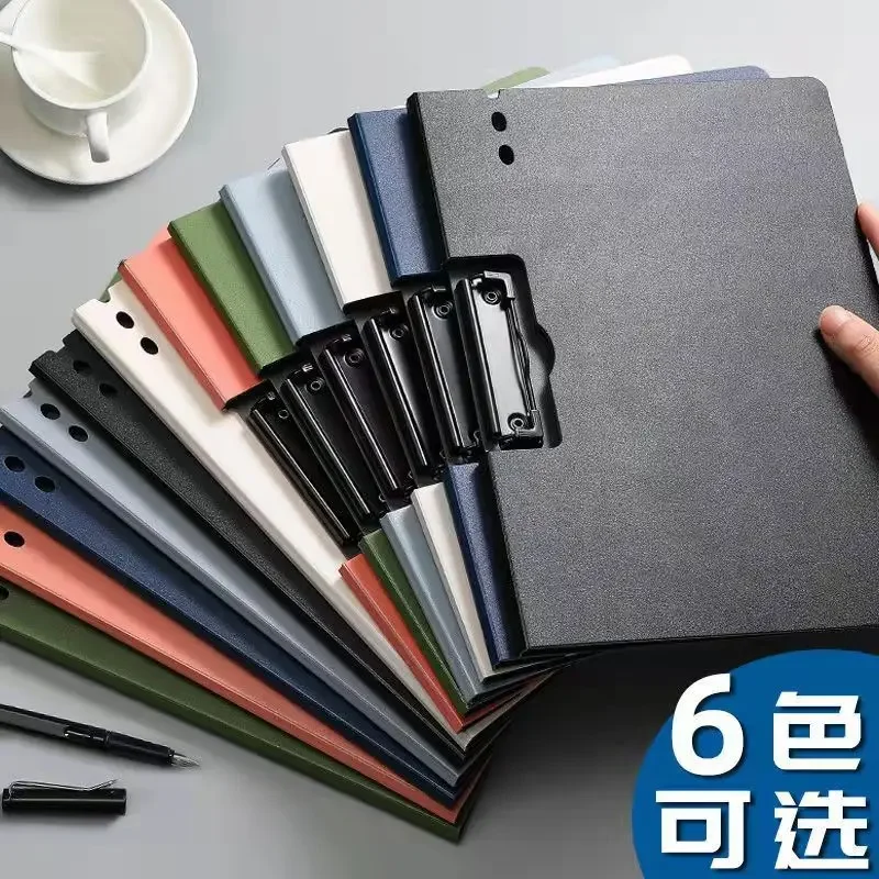 1pc A4 File Folders, Documents Organizer, Clipboard With Cover, Paper Folder For Business & School, Stationery & Office Supplies