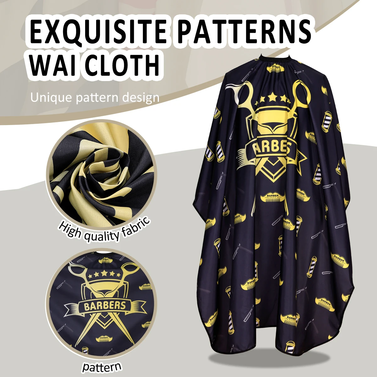 Barber Haircut Cloth Home Hairdresser Apron Hair Cut Cape Salon Hairdress Gown Hairdressing Coat Barbershop Accessory