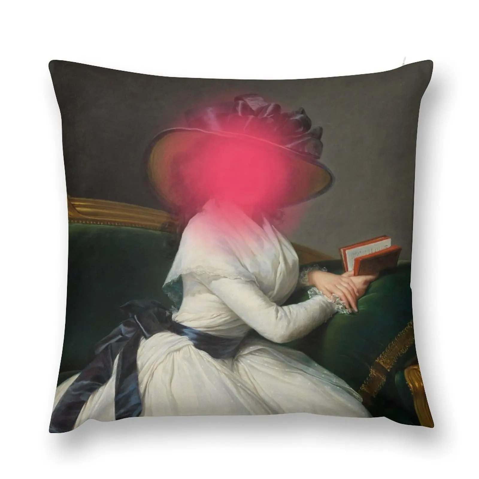 Pink Spray And Muslin Throw Pillow Cusions Cover Decorative Sofa Cushion pillow