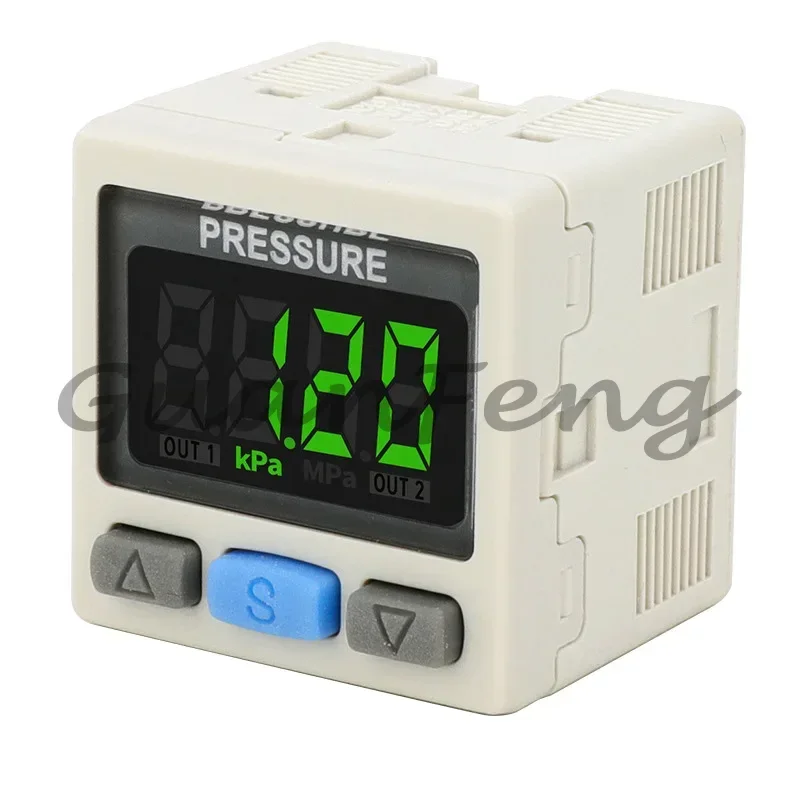 Digital Pressure Switch, SMC Type Vacuum Negative & Positive Pressure Gauge Sensor