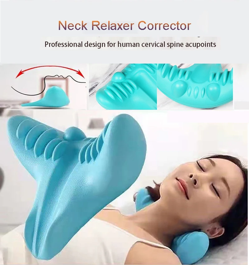 Corrector de joroba de cuello, almohada relajante para aliviar el dolor de cuello, artefacto de corrección especial para dormir, almohada de