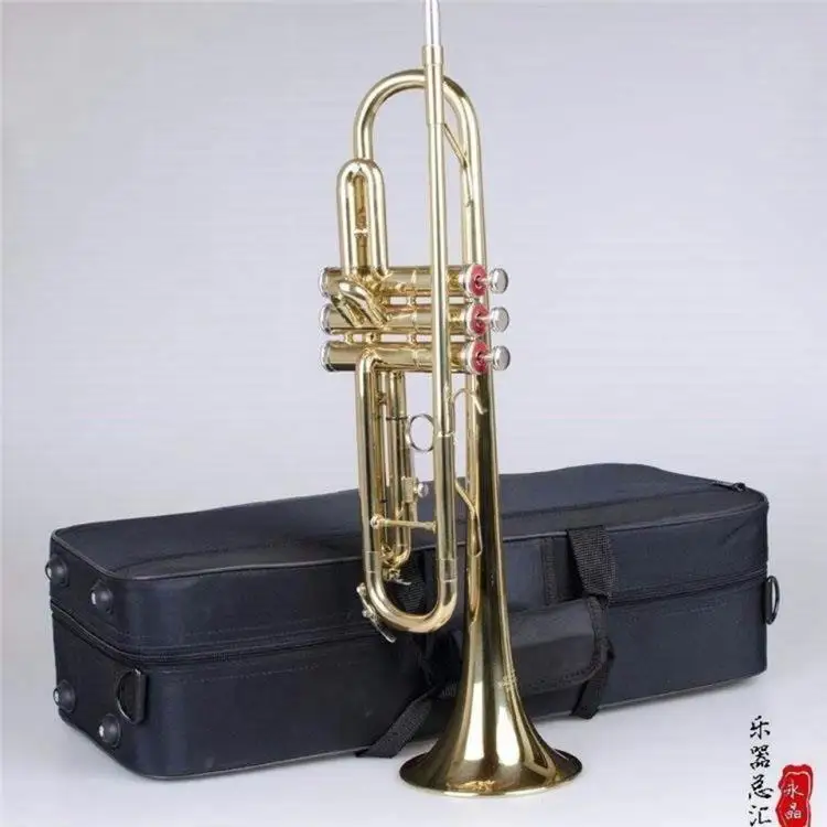 Authentic trumpet instruments with B-tone reduction, professional brass instruments, trumpet instruments