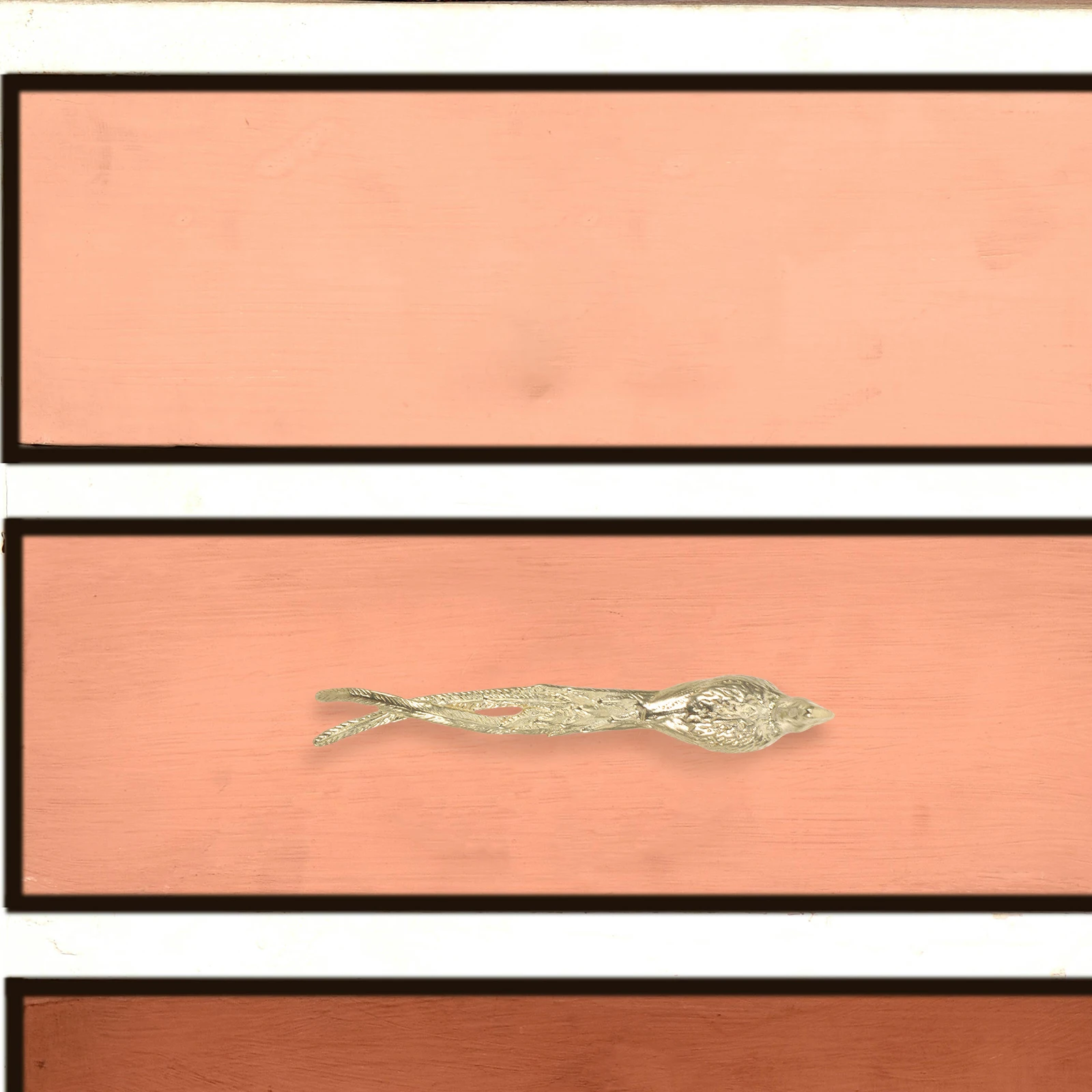 

Decorative Brass Bird Cabinet Handles Chinese Long-Tailed Design for Drawers Dressers Wardrobes Elegant Functional Furniture