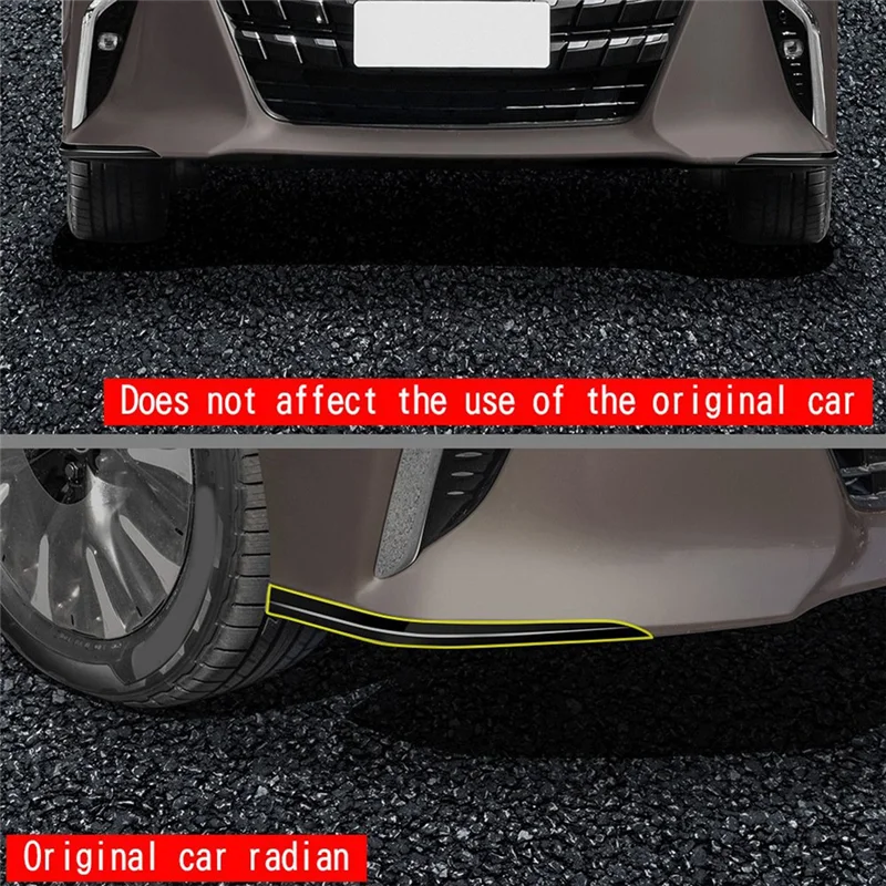 

Durable For Toyota Alphard 40 Series 2023+ Front Bumper Lip Angle Diffuser Splitter Spoiler Protector Gloss Black Parts