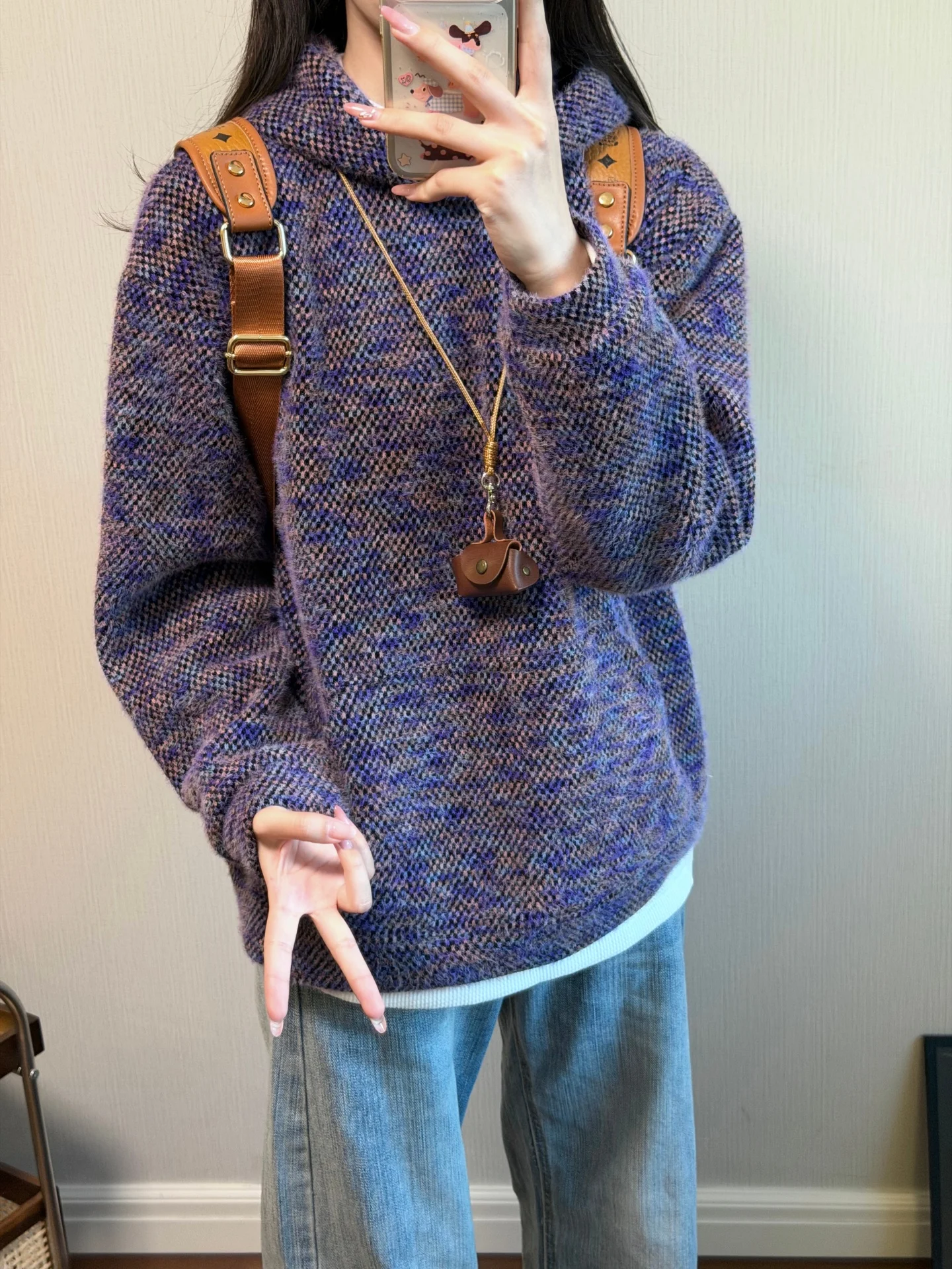 

Nordic Style Knitted Plush Hoodie Unisex Winter Thickened Woolen Coat Youth Casual Fashion Warm Breathable Sweatshirt