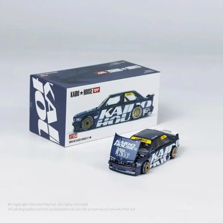 

МОДЕЛЬ TSM 1:64 MINI GT Kaido House 154 M3 E30, литая под давлением модель автомобиля из сплава