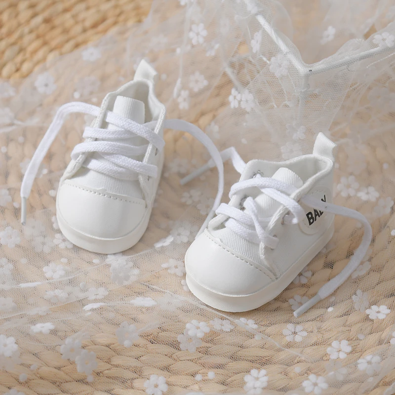 Hot Sale 7.5cm Doll Shoes For 21Inch American Reborn Dolls Pu Leather Shoes Fit 55cm New Baby DIY Dolls Accessories Gift