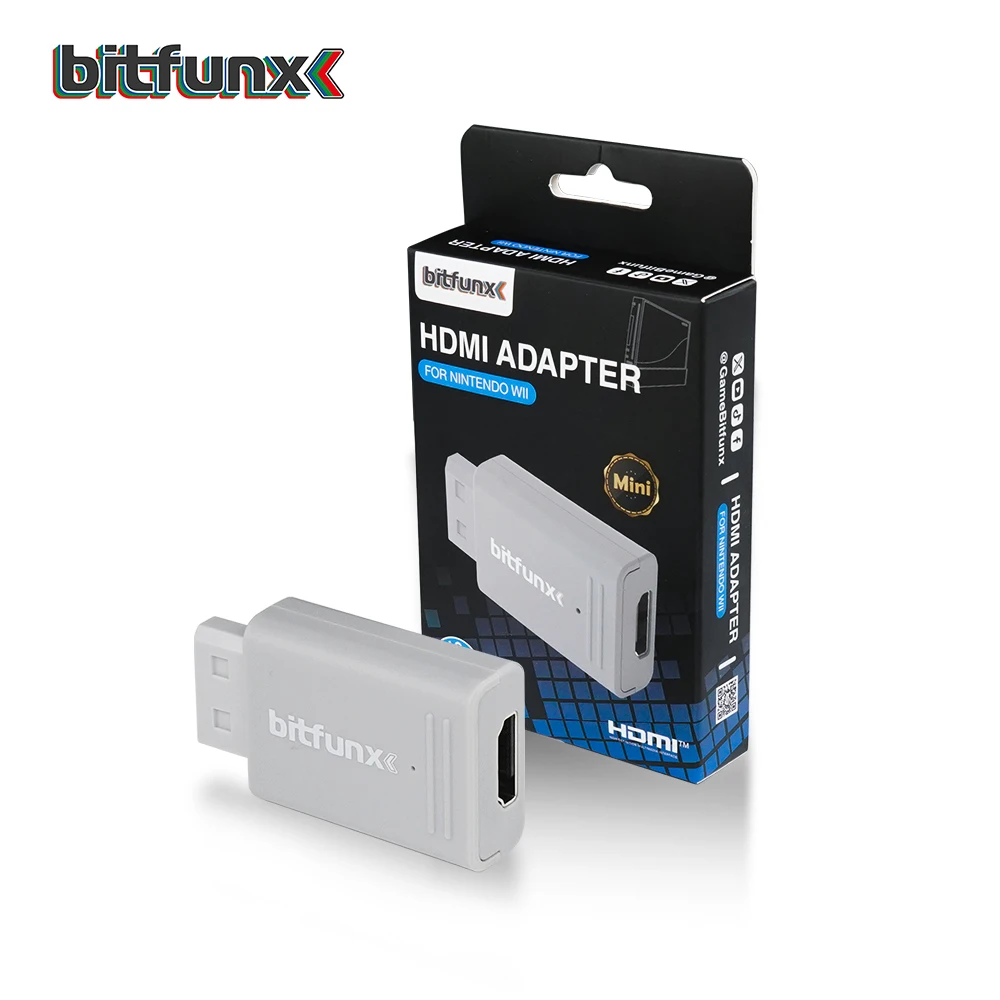 Bitfunx Mini Video Audio Adapter YPBPR to HDMI™ Converter for PAL NTSC Wii Game Console Plug and Play