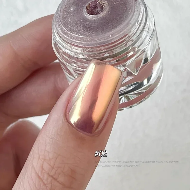 Maanlicht Magische Spiegel Poeder Magnetische Spiegel Cat Eye Nagelpoeder Bijpassende DIY Nail Art Decoratie Chrome Nagelsalon Exclusief