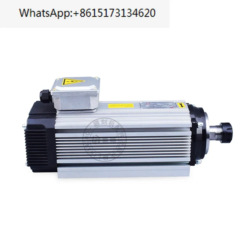 Hot sell Low Speed High Torque 1.1-15kw 1000rpm-9000rpm 220V 380V Er25 Er32 Air Cooled Spindle motor for wood metal cutting