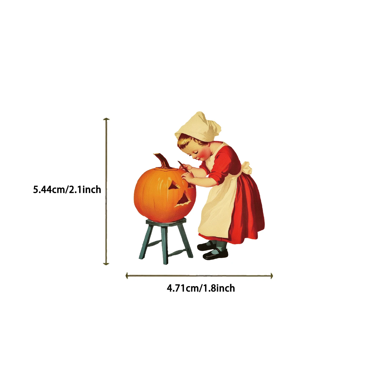 52 قطعة من ملصقات اليقطين الساحرة المطلية لتزيين العطلات لأجهزة الكمبيوتر والهواتف وأجهزة الكمبيوتر المحمولة وملصقات مقاومة للماء #5