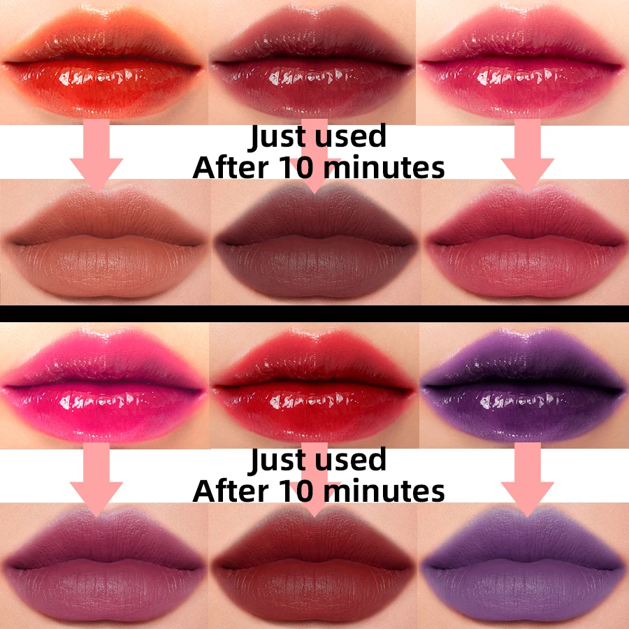 مقاوم للماء ماتي الشفاه تينت طويلة الأمد الشفاه الصقيل مثير طبطب الشفاه توهج النفط المخملية ملمع الشفاه وصمة عار ماكياج كامل اللون الشفاه مستحضرات التجميل