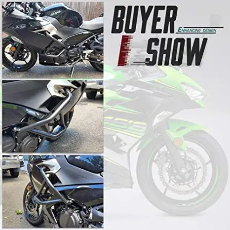 Kawasakis Ninja400 Ninja250 2018-23 واقي مصد الدراجة النارية الطريق السريع حيلة قفص تحطم بار محرك الحرس الجانب الإطار السقوط #6