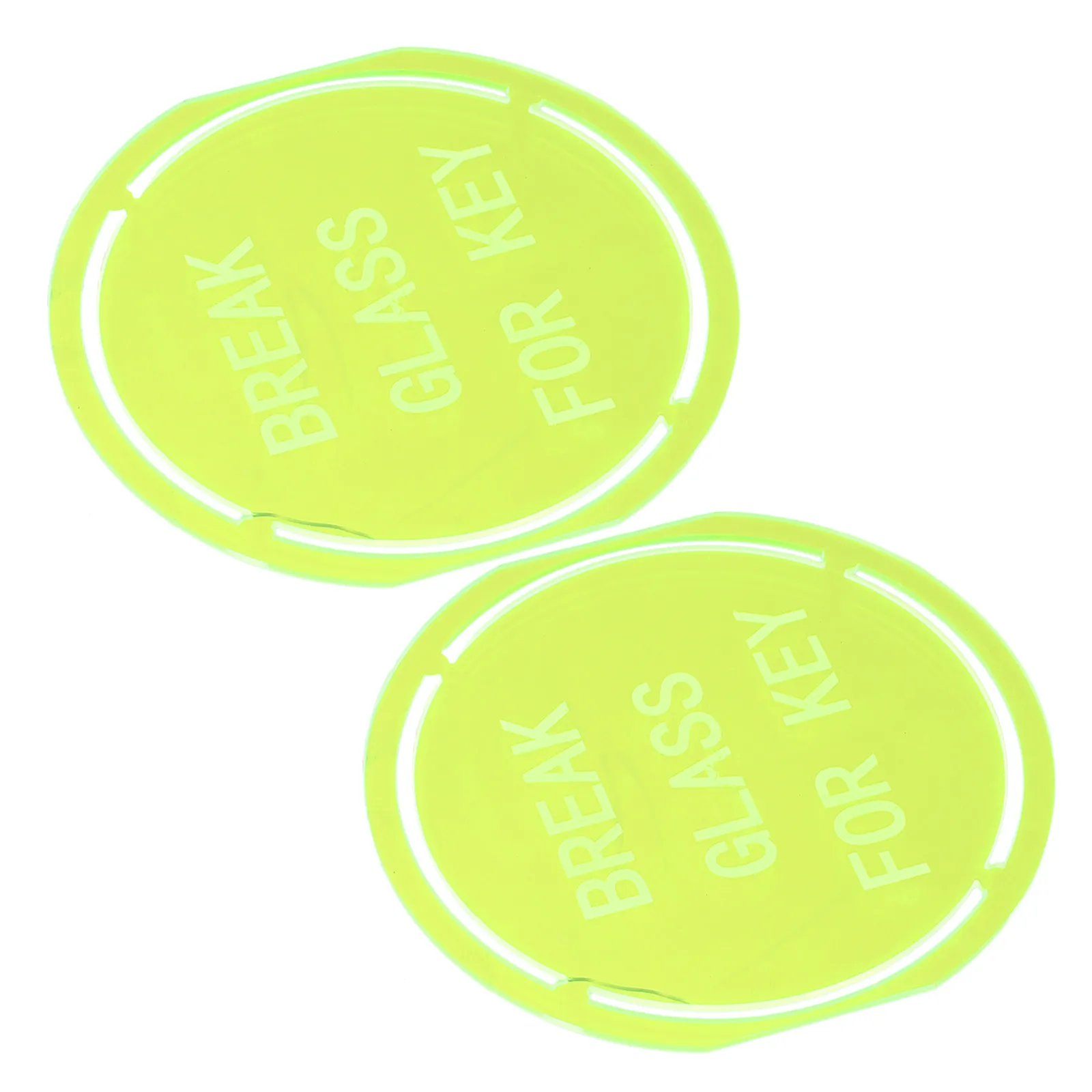 2Pcs Emergency Fire Key Box Wall Mount Replacement Lid Fluorescent Signage Outdoor Key Storage Safe Box for Apartments