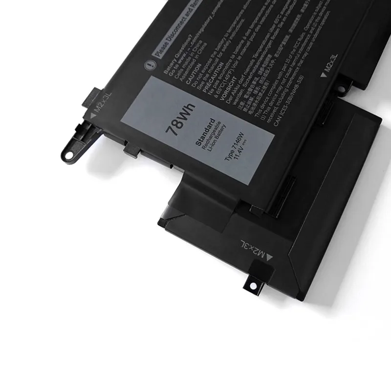 High quality Laptop Battery 7146W 11.4V/78Wh For 7400 E7270 E7260 Series Notebook