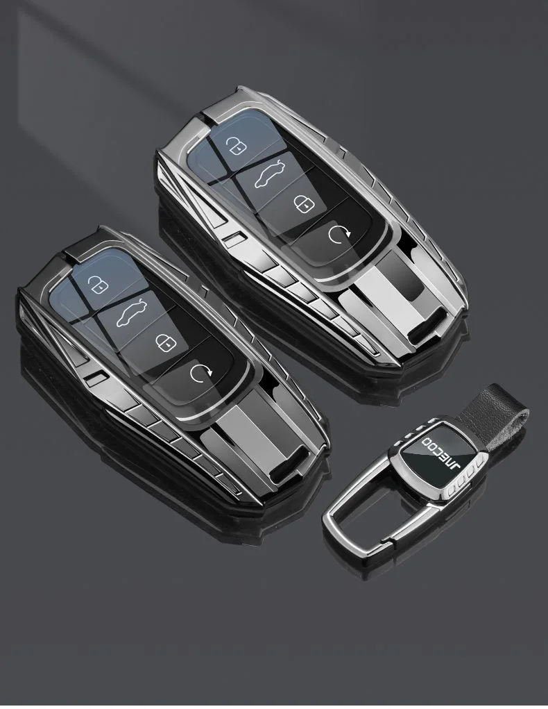 Zinklegierung Autoschlüsseletui für Chery Jaecoo J7 7 PHEV 2025 J8 8 2026 Schlüsselanhänger Fernbedienung Abdeckung Shell Gehäuse Halter Fob Zubehör – Detail 3